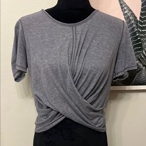 Lululemon Gray Twist Front Women's Top